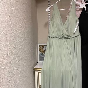 Azazie Sage Green Dress (Bridesmaid)